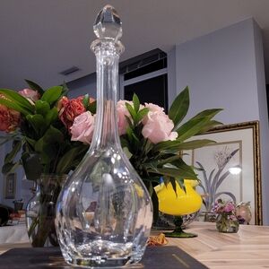 St-Louis Mouthblown Hand-cut Crystal Carafe Decanter Barware Made in France
